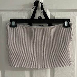 L.A. Heart Stripe Texture Tube Top